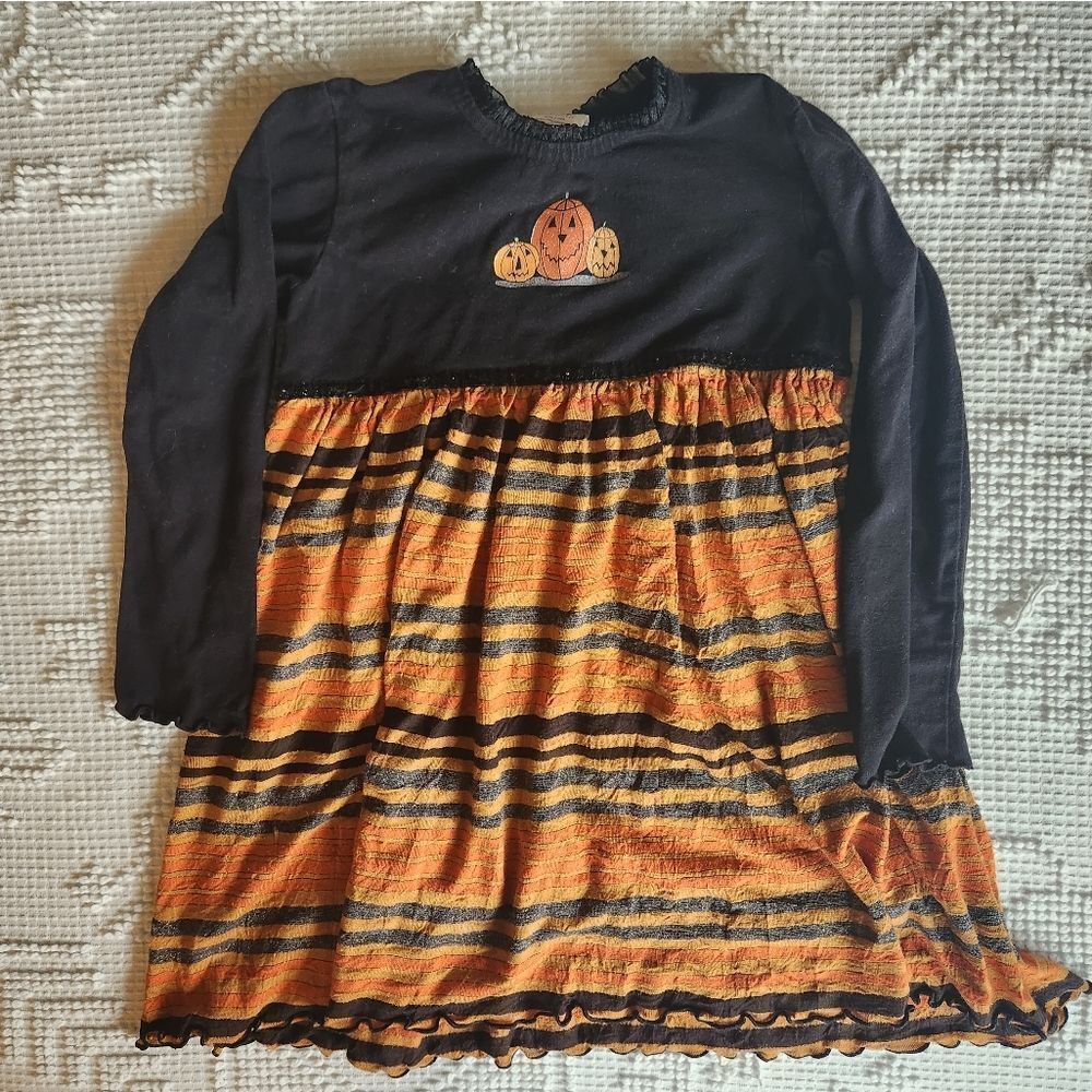 Mulberry Bush Long Sleeve Pumpkin/Halloween Dress | 6x7